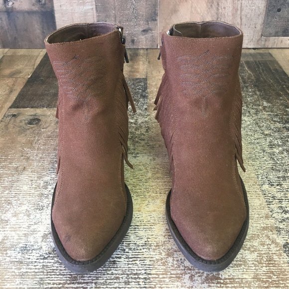 Old Gringo Brown Tassel Ankle Cowboy Boots Womens 7.5 B - Picture 12 of 12